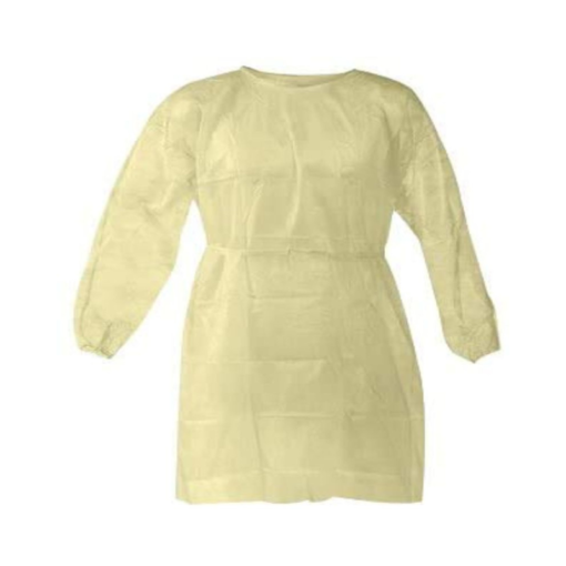 Disposable Protective Isolation Gown with Elastic Cuff, 115 x 140cm