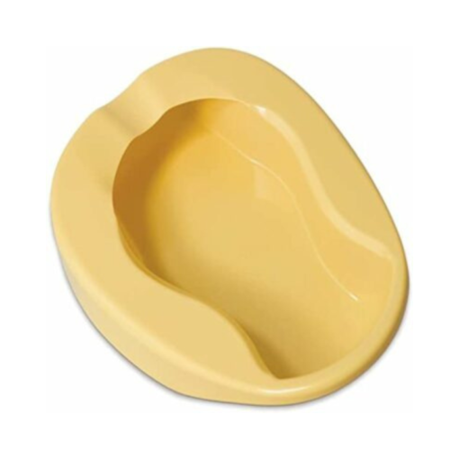 Durable Conventional Plastic Bed Pan, Yellow
