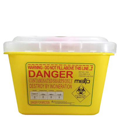 Kentex - Sharp Disposal Plastic Container, 15Ltr