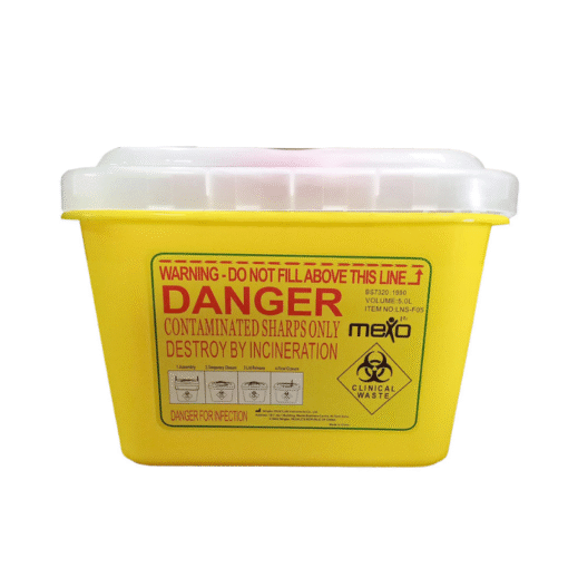 Kentex - Sharp Disposal Plastic Container, 15Ltr