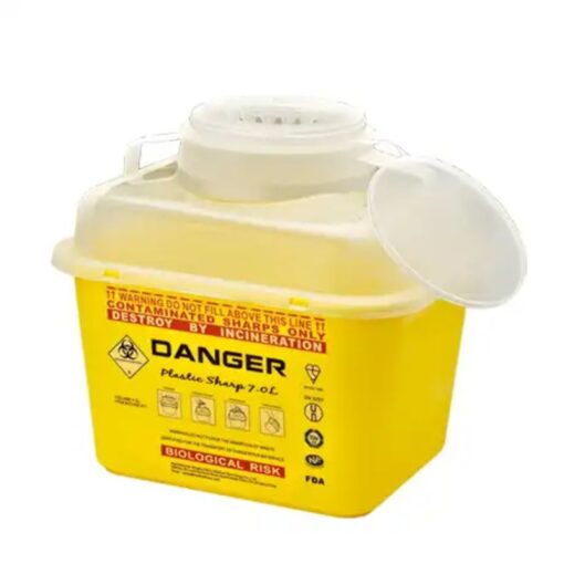 Kentex - Disposable Medical Waste Management Sharp Container Box, 5Ltr