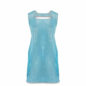 Plastic Embossed Disposable PE Aprons, Blue