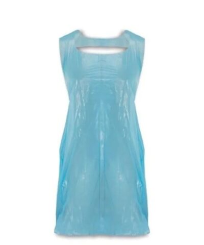 Plastic Embossed Disposable PE Aprons, Blue
