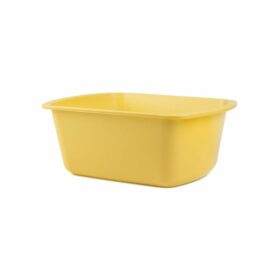 Rectangle Wash Basin, Yellow - 6Ltr