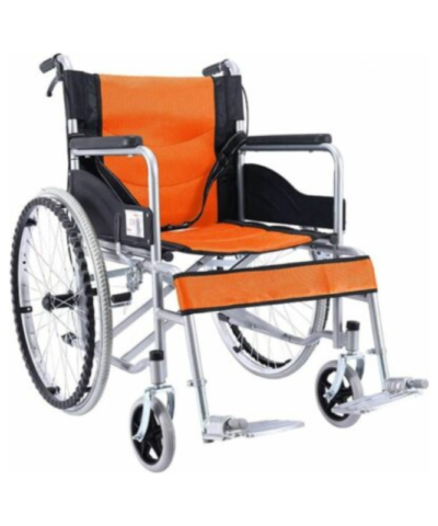 Foldable Lightweight Manual Wheelchair - Orange