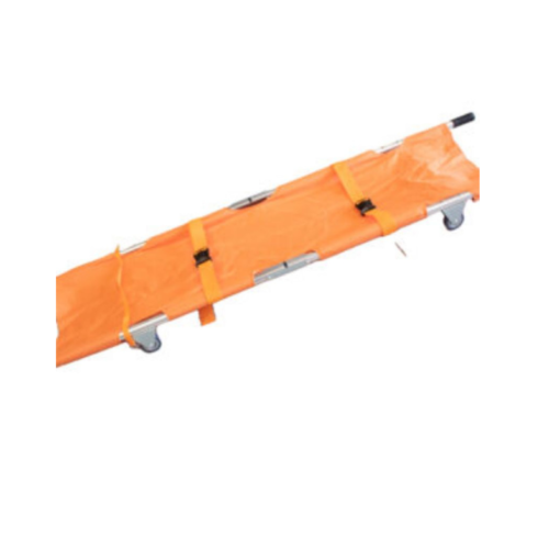 Stutenham - Foldable Stretcher with Wheels - Orange