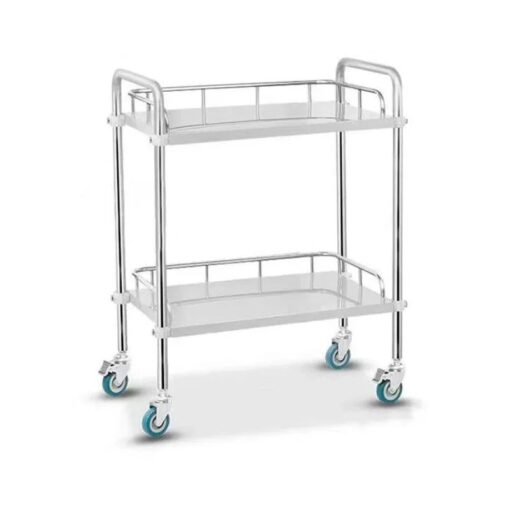 Stutenham - Medical Stainless Steel Trolley with 2 Shelves