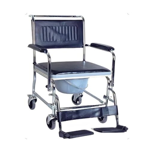 Portable Shower Toilet Transfer Commode with Foldable Wheelchair - GM-CA613