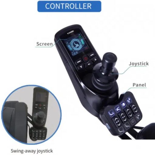 Reclining Electric Wheelchair with Adjustable and Foldable - GM-OPTIMUM