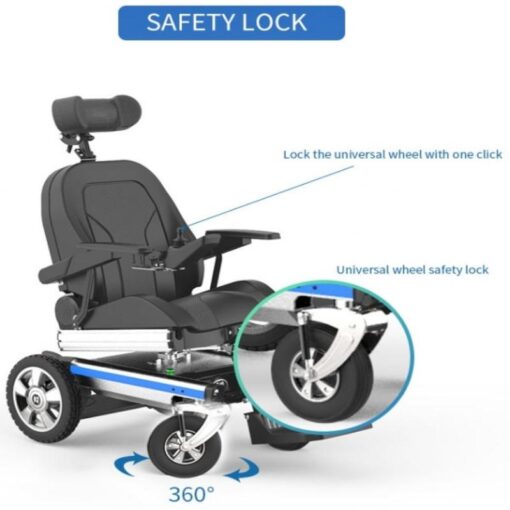 Reclining Electric Wheelchair with Adjustable and Foldable - GM-OPTIMUM