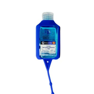 Dr Hygiene - Hand Sanitizer 60ml with Silicone Rubber Holder, Blue - HYGP-1006