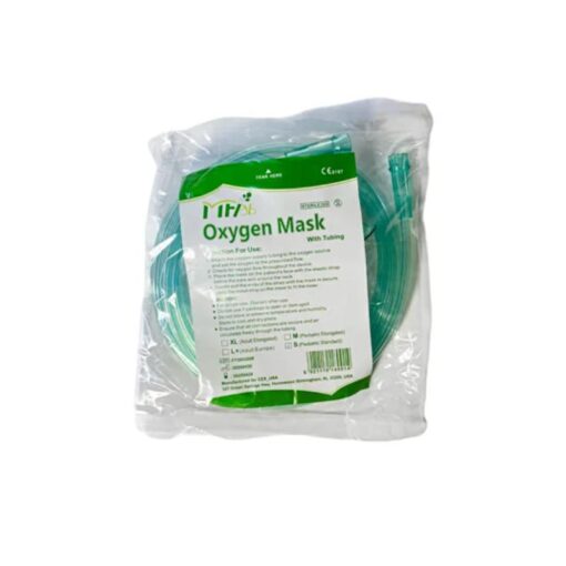 MFLAB - Oxygen Mask Pediatric Standard with 2m Tubing, Green - RESC-5052