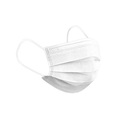 MMC - Face Mask 3 Ply Ear Loop, White - GENC-1096