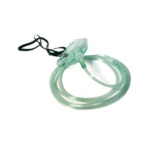 MMC - Oxygen Mask with 2m Tubing, Green - RESC-5049