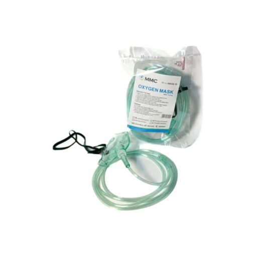 MMC - Oxygen Mask with 2m Tubing, Green - RESC-5049