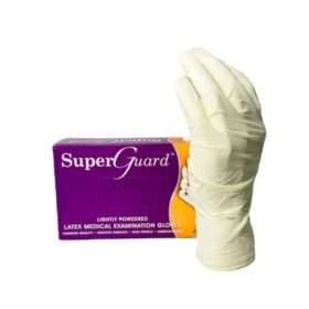 Superguard – Latex Examination Gloves Powder Free, Beige