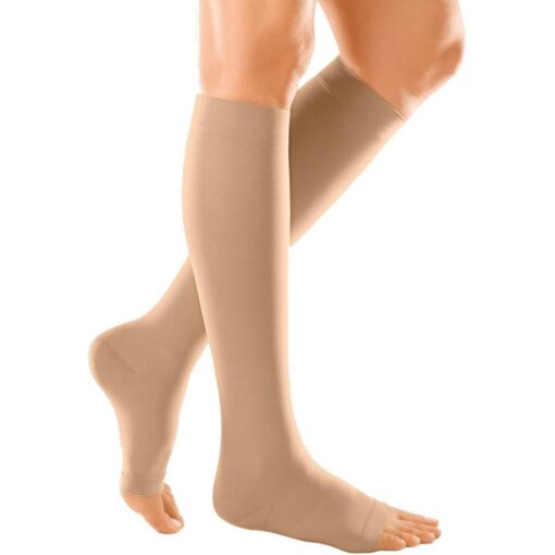 Duomed - Calf Open Toe CCL 1 Compression Stocking Beige