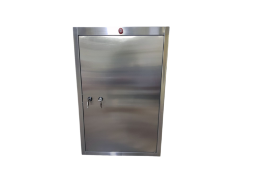 Narcotic Cabinet - 90*60*90 • Structure is made from non-magnetic stainless steel material • Two Inner Shelves