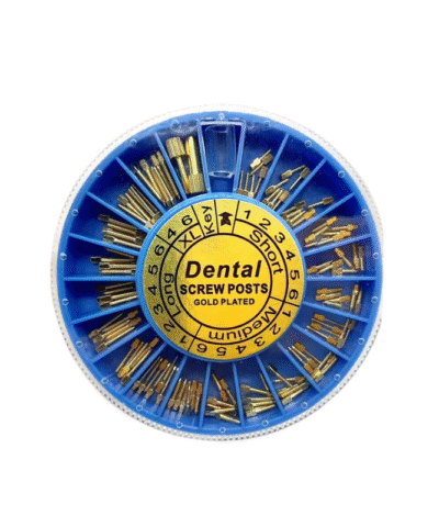 Pyrax Dental Gold Screw Post, 120pcs – EM-7268