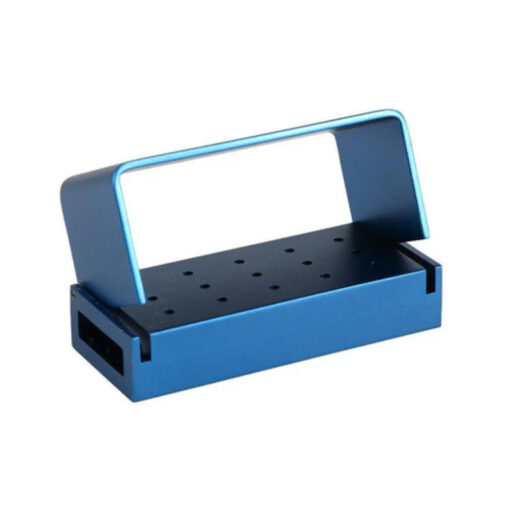 Aluminium Bur Block Holder 12 Holes - EM-10864