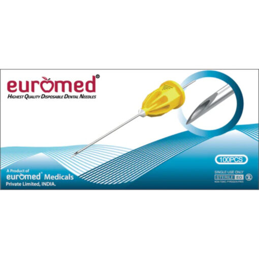 Euromed Dental Needle Ultra Short, 31G x 12mm - EM-7308