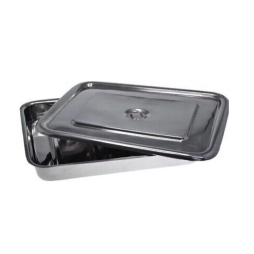Stainless Steel Surgical Instrument Tray With Lid 12 X 10 X 2