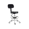 Revolving Stool with Adjustable Height, Backrest, and Footrest