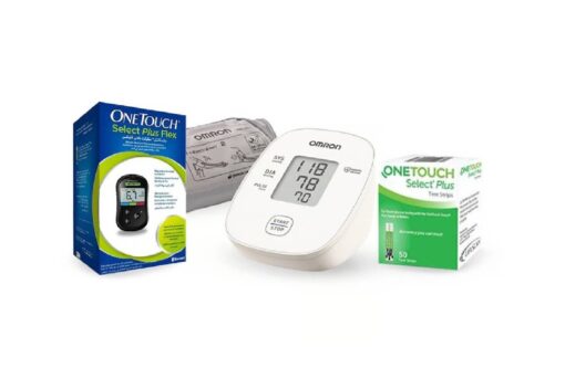 Omron - Blood Pressure Monitor M1 Basic + Select Plus BGM + Strip 50's
