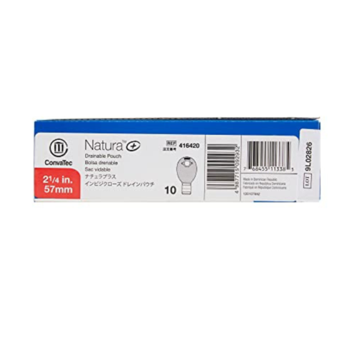 Convatec 416420 Natura Drainable Pouch, 57mm, Box of 10