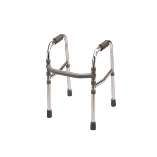 3W Healthcare - Aluminium Patient Medical Walker, Silver and Grey - 3WG-913L(S)