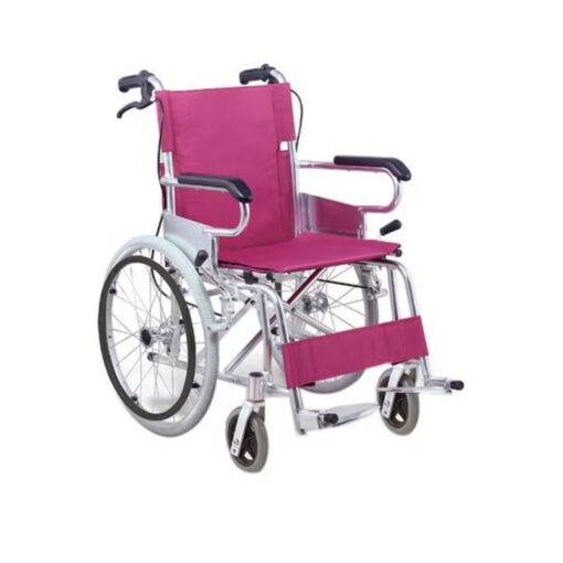 3W Healthcare - Aluminum Manual Wheelchair Pink, 90 x 60 x 89cm - 3WG-872-LJ-46