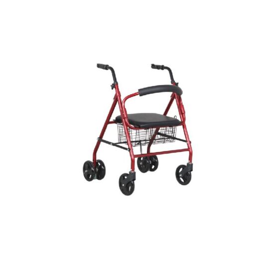 3W Healthcare - Aluminum Medical Mobility Rollator Walker, 61 x 58 x 91cm - 3WG-9141L