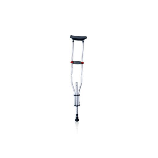 3W Healthcare - Foldable Underarm Crutches, Silver - 3WG-925-LA