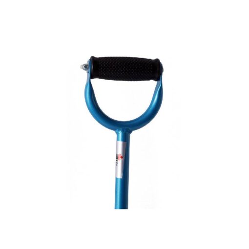 3W Healthcare - Four Legged Aluminum Walking Stick, Blue - 3WG-942-LA