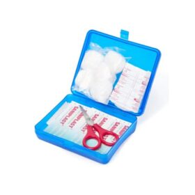 3W Healthcare Plastic First Aid Box Blue - Compact & Portable