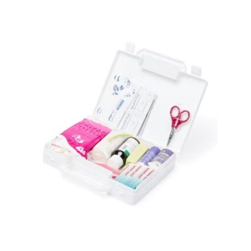 3W Healthcare - Plastic First Aid Box White, 10.5 x 9.3 x 3cm - 3WF-067