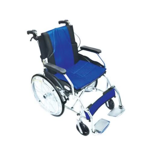 3W Healthcare - Portable Aluminum Wheelchair with Foldable Backrest, 98 x 62 x 91cm - 3WG-863-LAJ-20-46