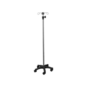IV Stand Stainless Steel with Plastic Base - Medical Trade Hub UAE