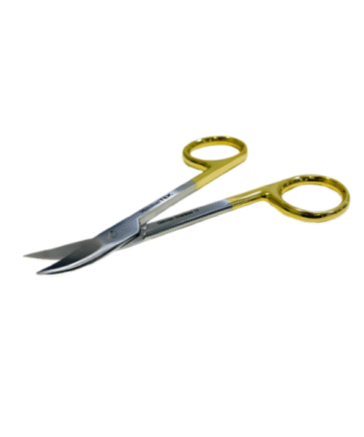 Himmel Tek - TC Gold Plated Dental Bee/Bee Crown Scissors, 4.3/4inch Cvd
