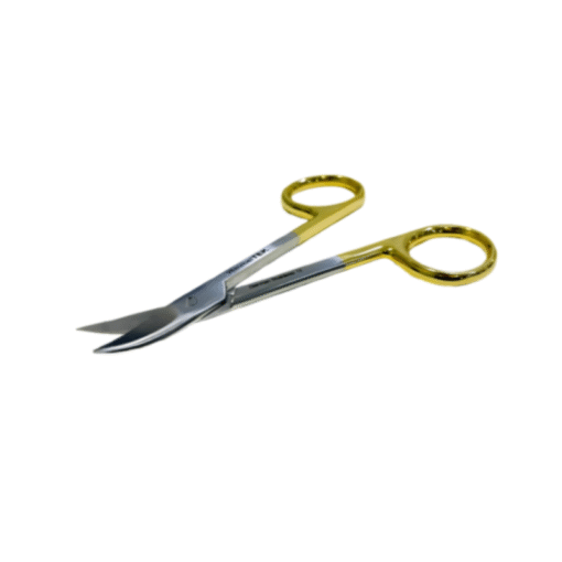 Himmel Tek - TC Gold Plated Dental Bee/Bee Crown Scissors, 4.3/4inch Cvd