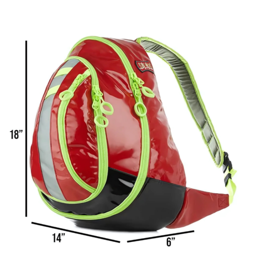 Statpacks - Soft Sling Medical Gear Pack Quick Access Bag for EMS, Red - G3+ Medslinger