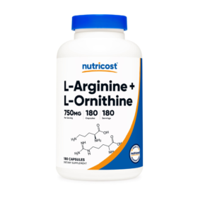L-Arginine L-Ornithine 750mg Capsules - 180 Servings