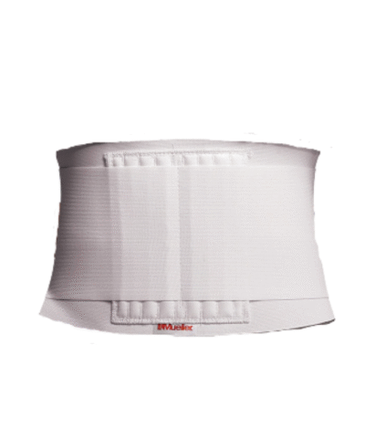 Mueller Back Brace - White | Lower Back Support with Dual Elastic Bands