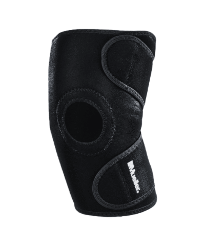 Mueller Knee Support - Neoprene Blend, Open Patella, Black, OSFM