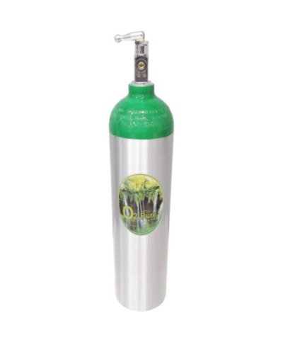 2L/200 BAR High-Pressure Aluminium Oxygen Cylinder - Filled