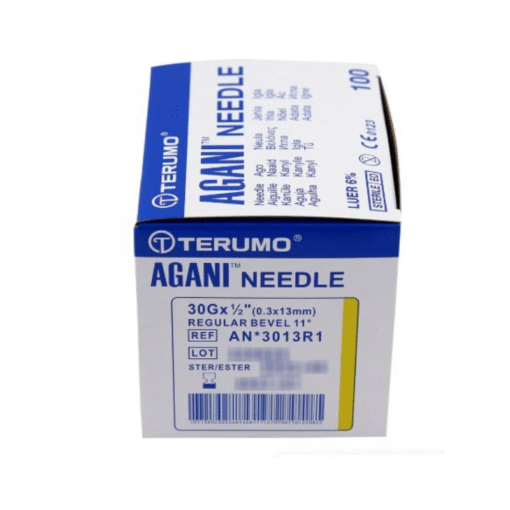 Terumo Agani Needle – 30G × ½″ (0.3 × 16 mm) Hypodermic Injection Needle