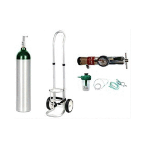 WC 5L/ HIGH PRESSURE ALUMINIUM OXYGEN CYLINDER WITH PIN INDEX VALVE