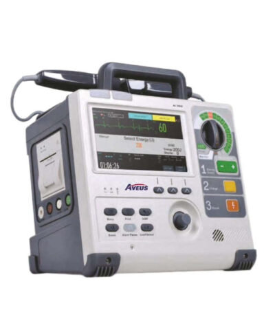 AVEUS AV-360D Defibrillator Monitor - 7” Screen, AED, Pacing