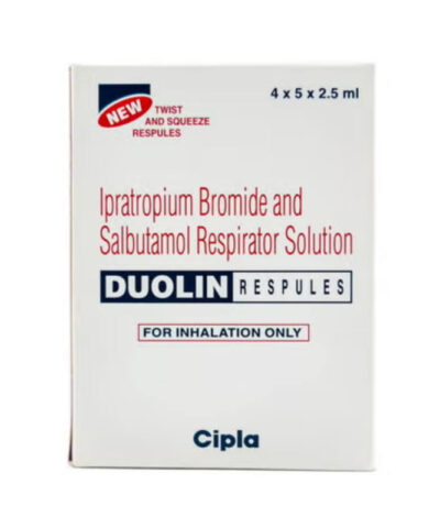 Duolin 500mcg/2.5mg Respules – Pack of 20 for Nebulizer Use