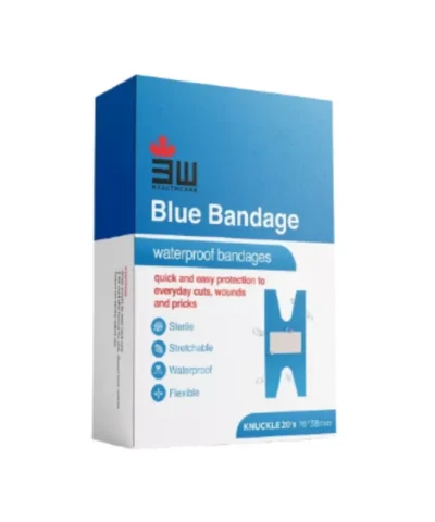 3W – Blue Waterproof Bandage Knuckle 20s